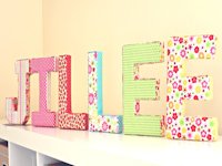 One Good Thing by Jillee Fabric Covered Letters